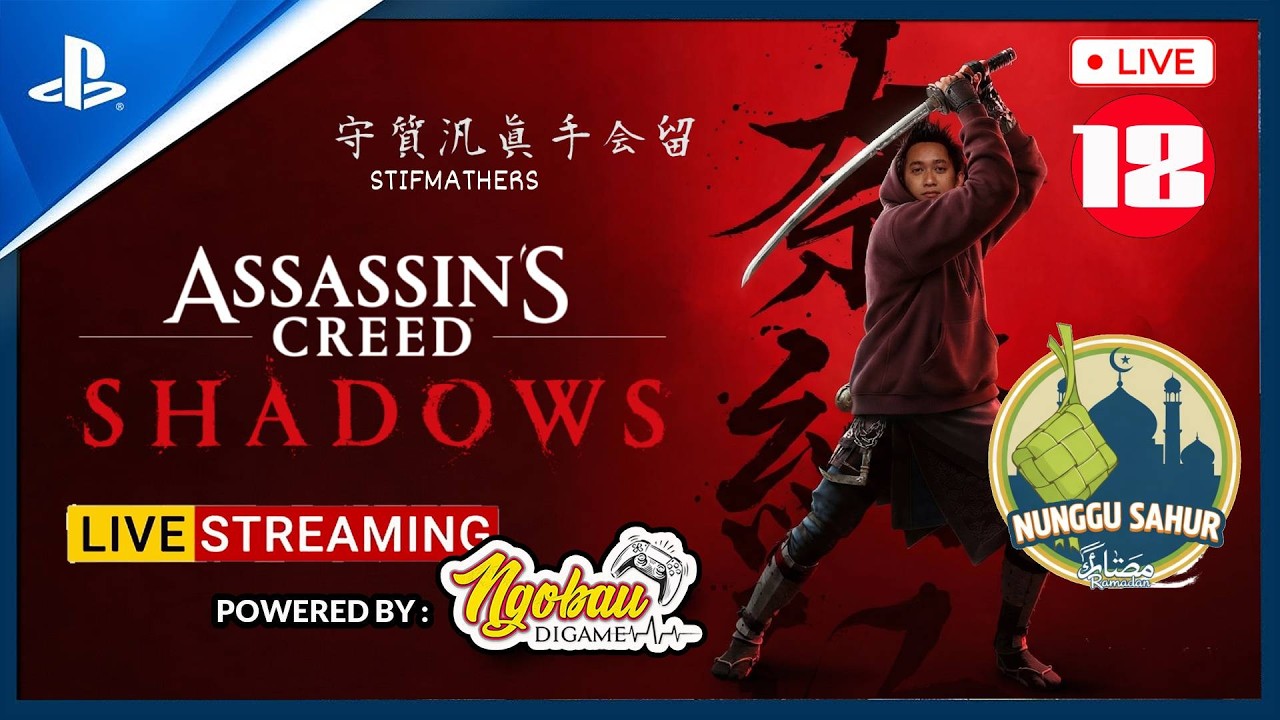 [LIVE] Nunggu Sahur di Assassin's Creed Shadows (PS5) Gameplay Indonesia Part 18