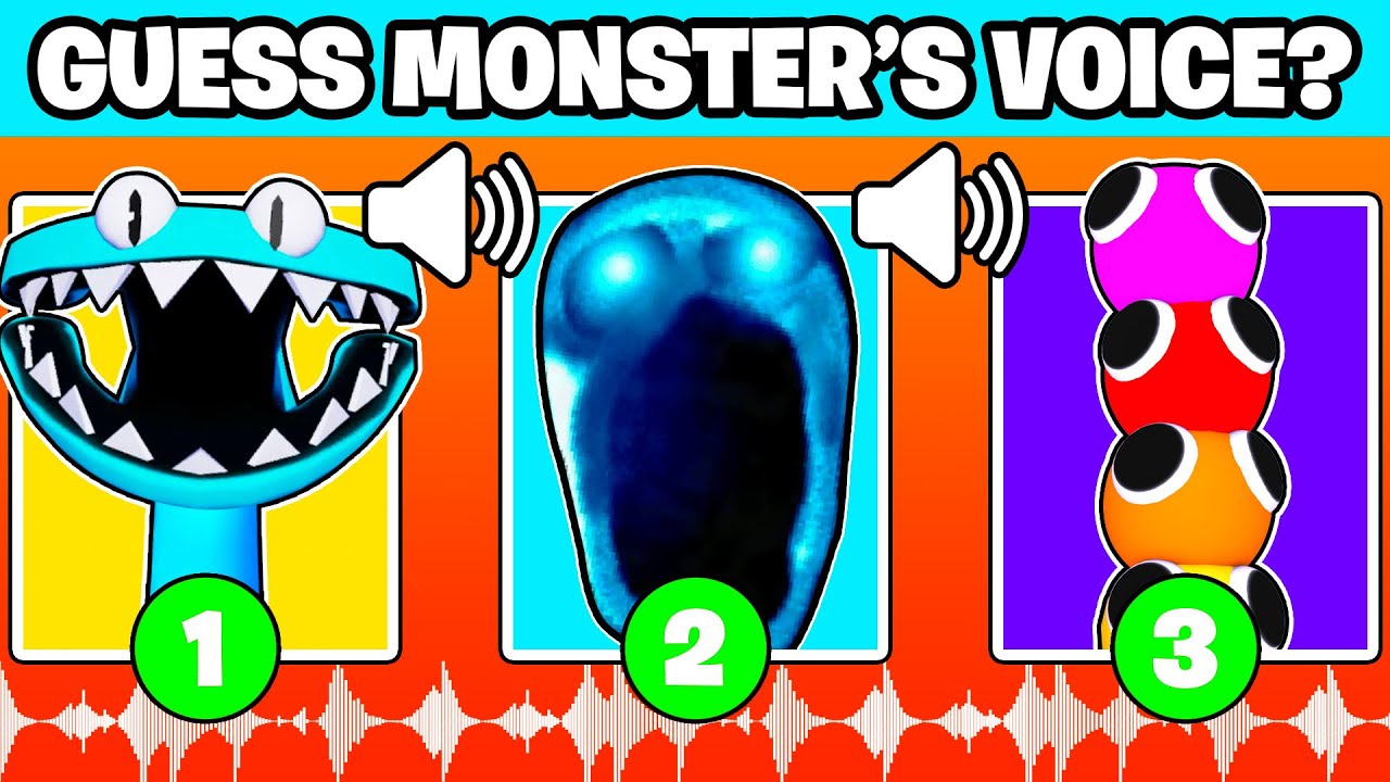 Guessing THESE Voices from Rainbow Friends, Garten Of BanBan AND Roblox DOORS! (REACTION)
