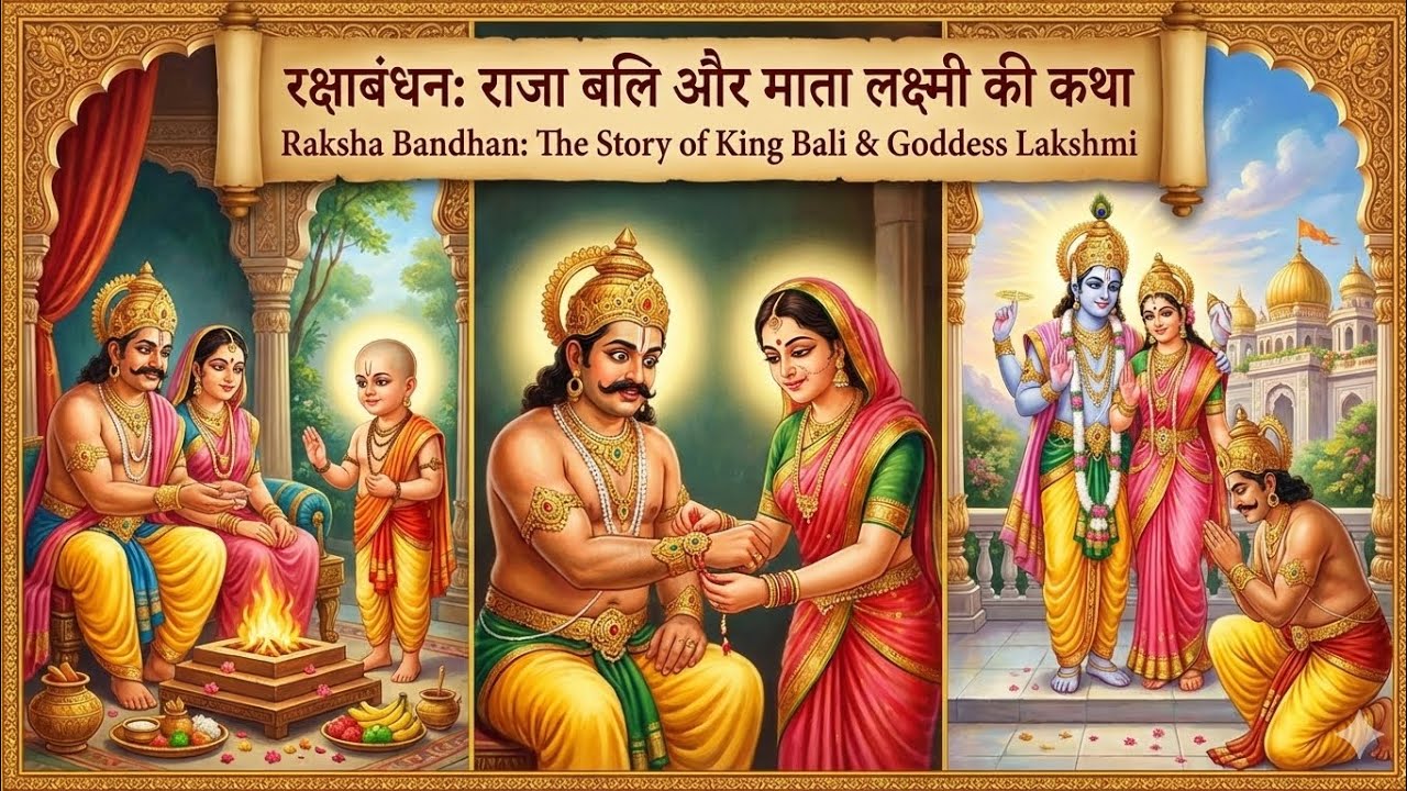 राजा बलि और माता लक्ष्मी की कथा #ramayan #krishnabhajan #mahabharat 