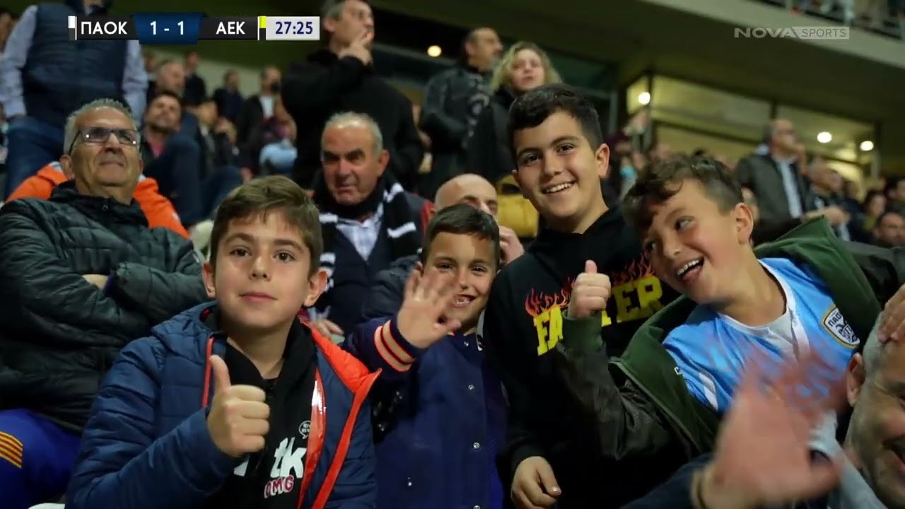 ΠΑΟΚ-ΑΕΚ: 1-1 (MD 6 Playoffs, 1/5/2022)