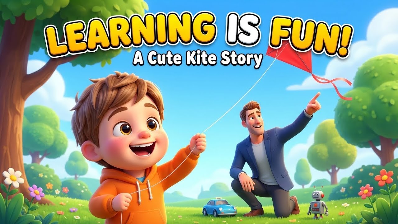 LEARNING IS FUN! 🪁 | A Cute Kite Story for Kids