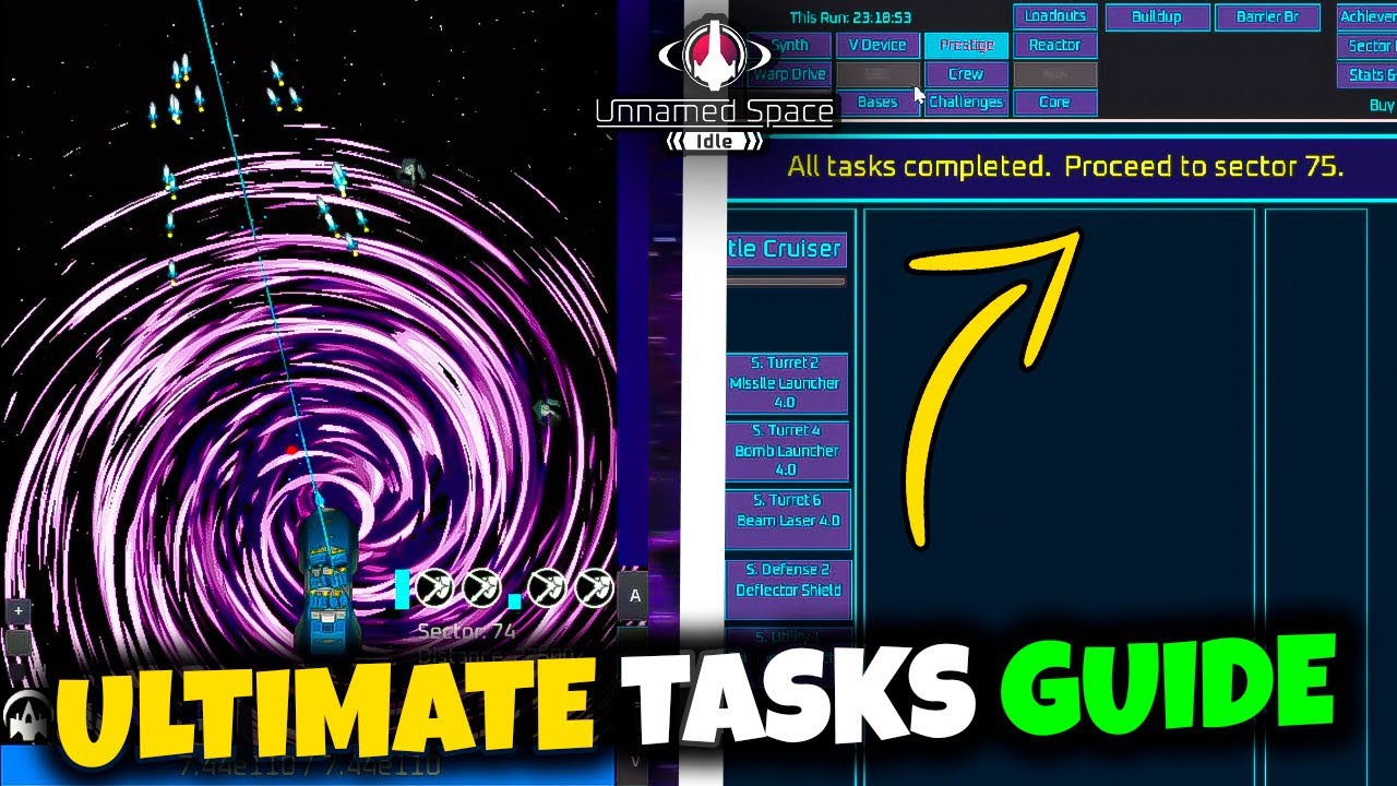 ULTIMATE TASKS GUIDE !// UNNAMED SPACE IDLE