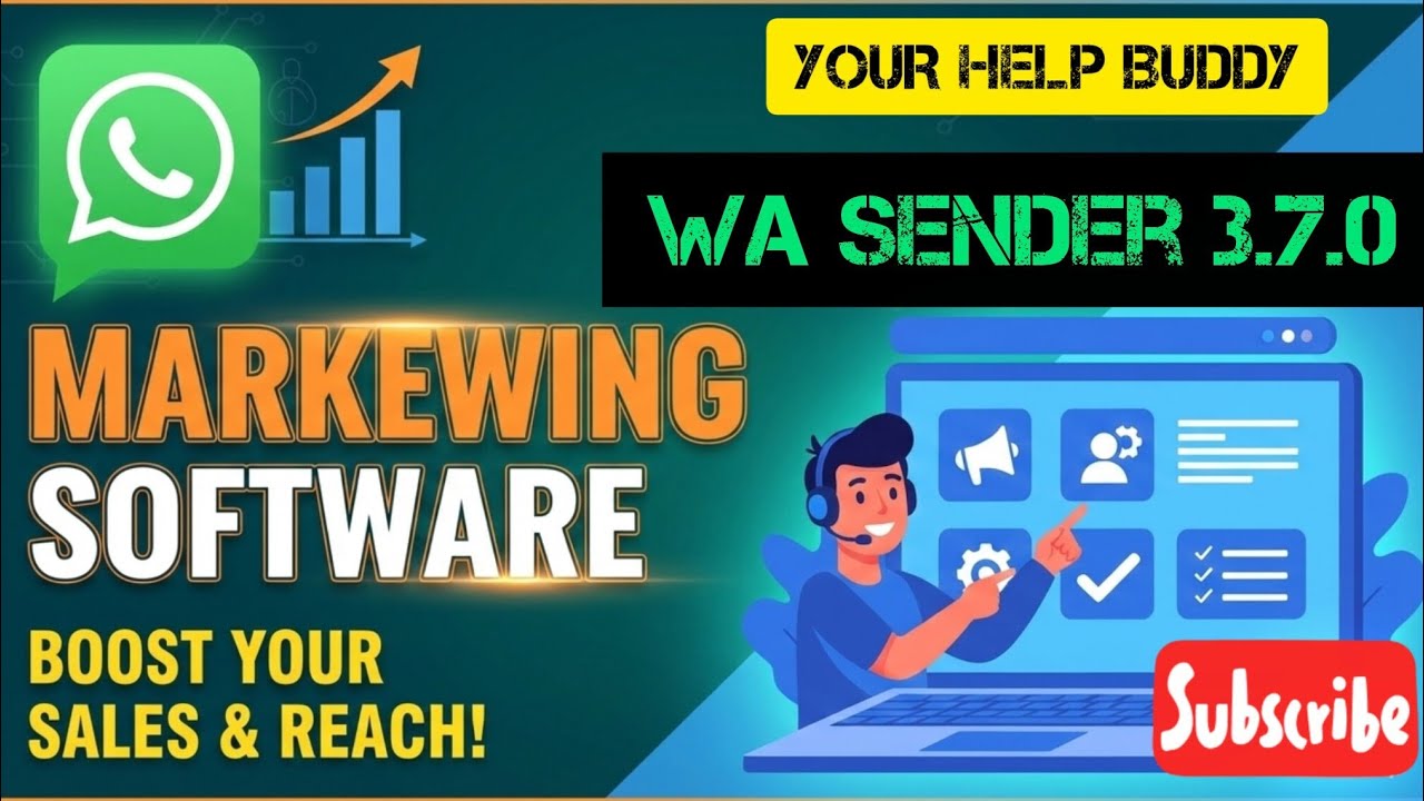 Best WhatsApp Marketing Software | WA Sender 3.7.0 Full Installation & Demo