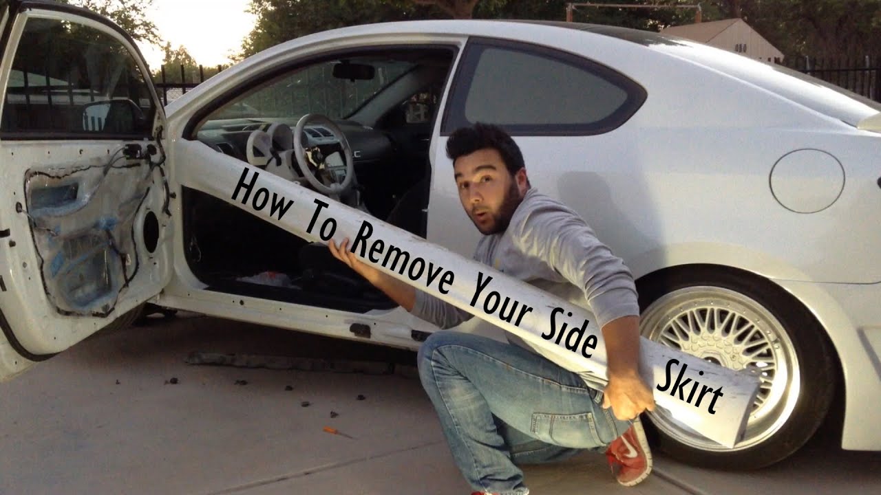 How To Remove Scion Tc Side Skirt!!!