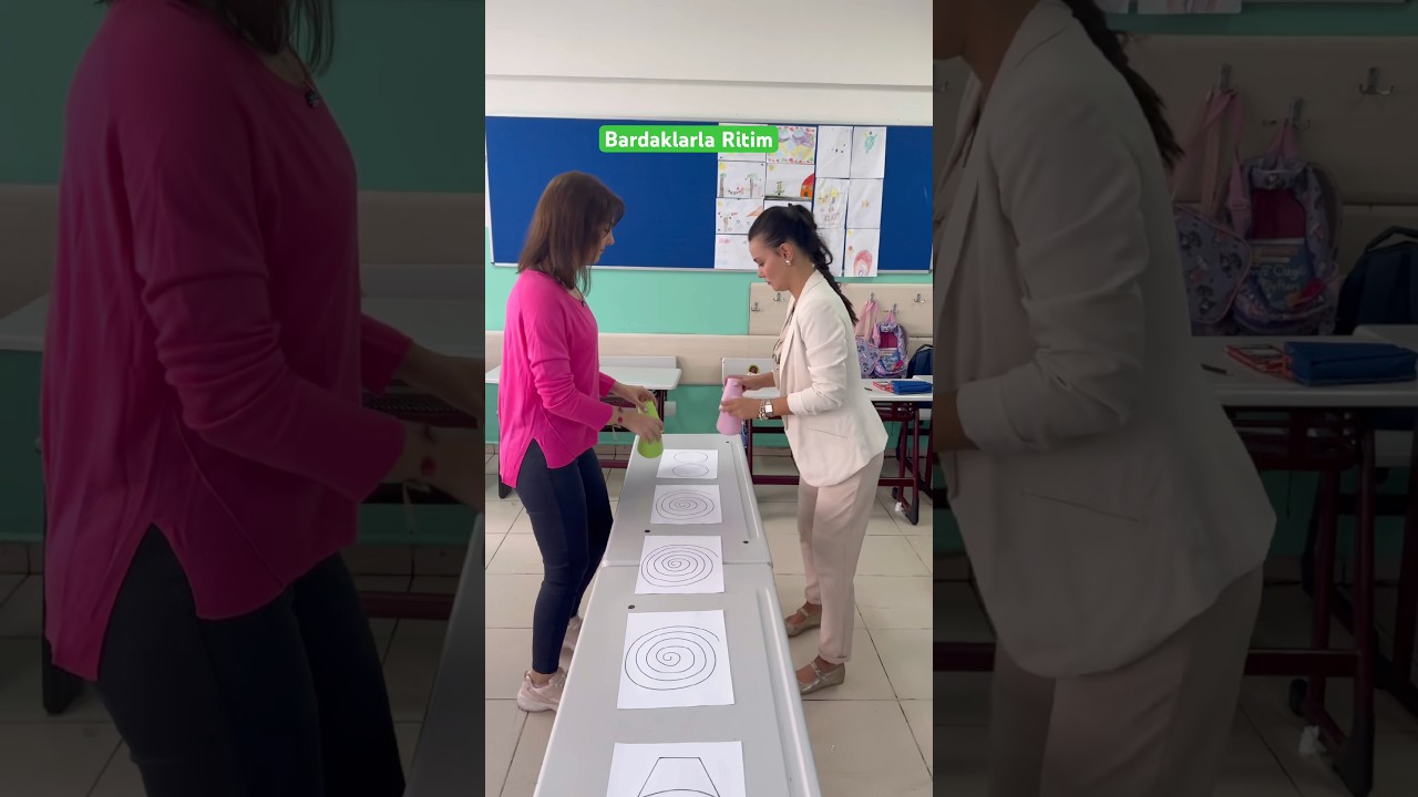 Bardaklarla Ritim | Eğlenceli Sınıf Aktivitesi 🎶 #shorts #teacherlife #motorskills #shortvideo