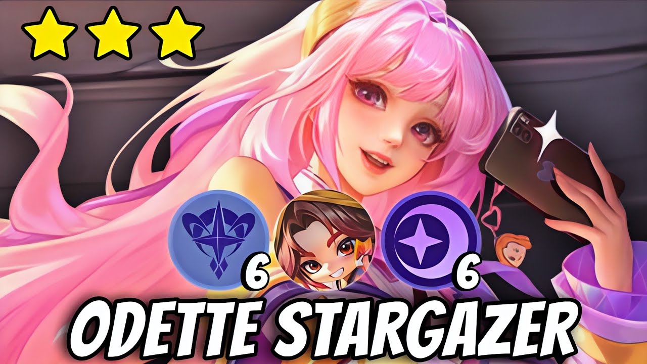 TOP GLOBAL STRATEGY FOR HARLEY!! 3 STAR ODETTE STARGAZER!! MAGIC CHESS GO GO 