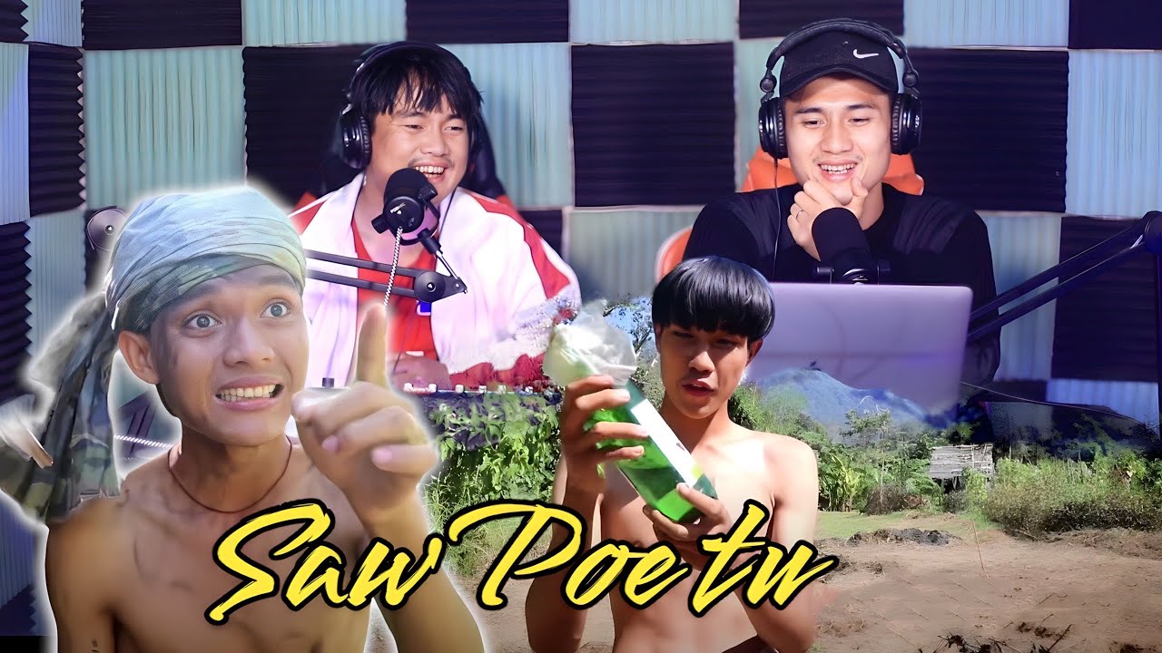 Saw Poe tu new funny video (only drug can deal broken heart) reaction by Bigbird peace doh wah