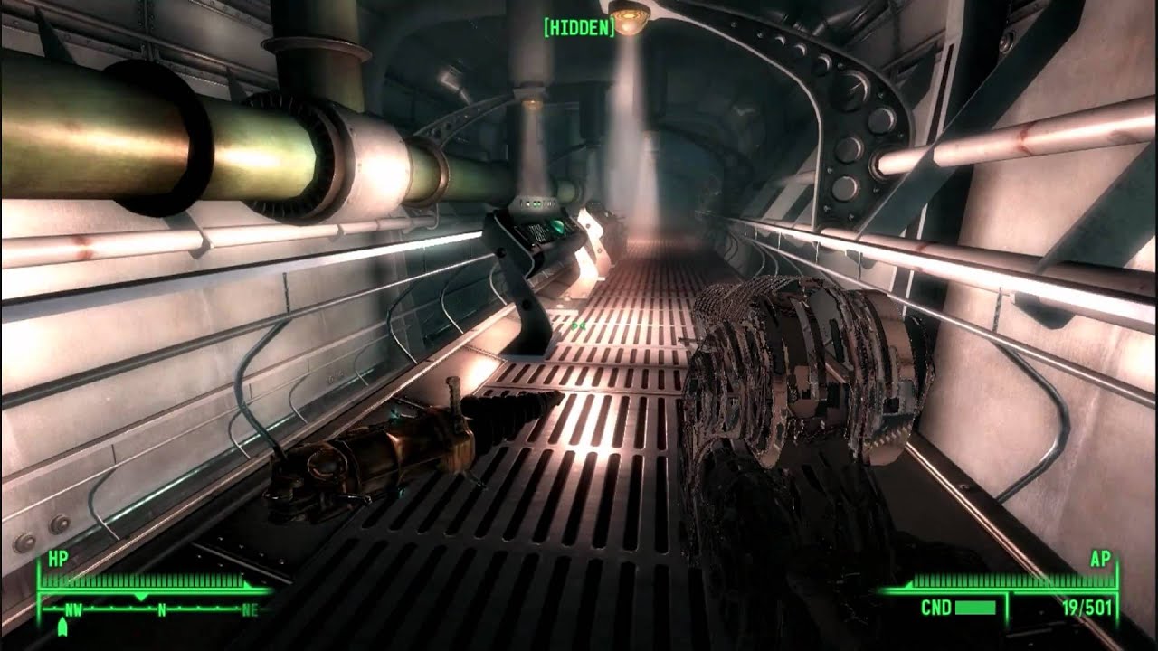 Fallout 3 Mothership Zeta Looting The Cargo Hold part 1 of 2