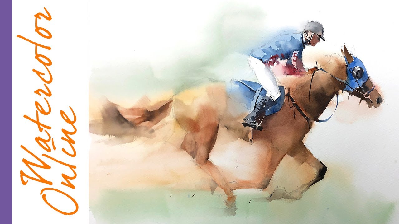 Thursday Speed Up Demos: Horseback Riding (Watercolor Animal)