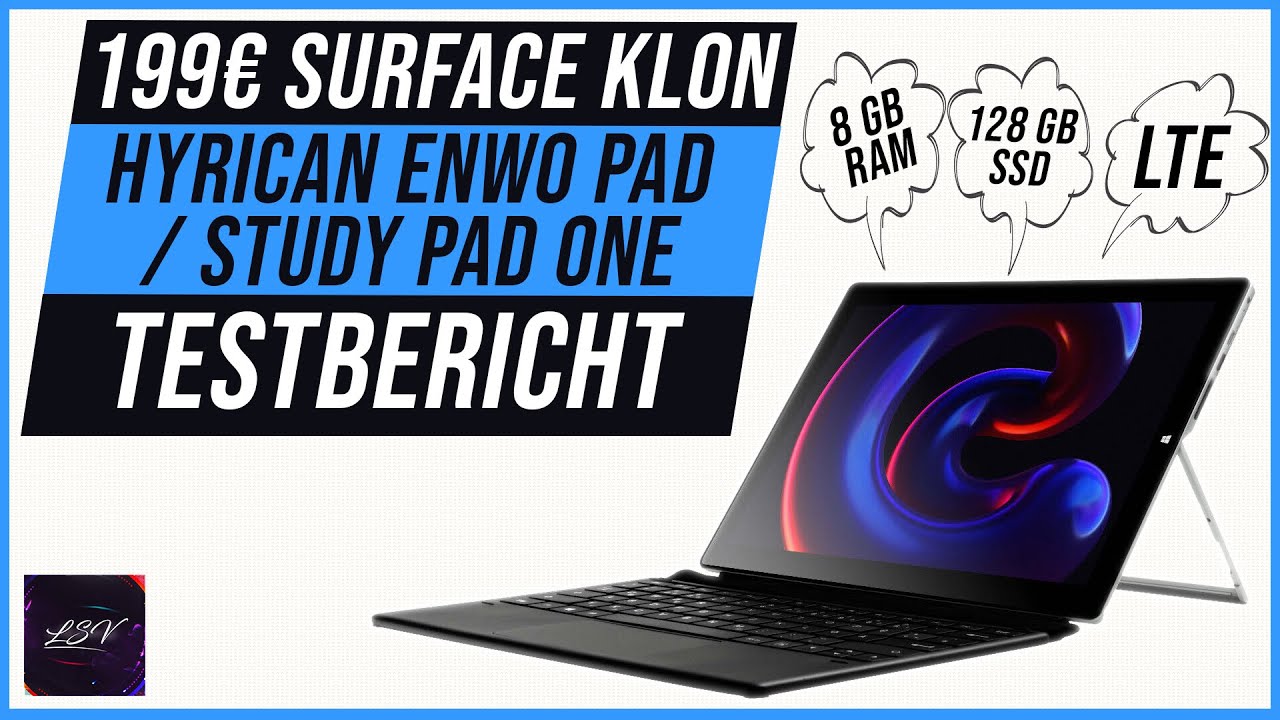 199&euro; Surface Klon mit LTE | Hyrican ENWO Pad / Study Pad One | Testbericht | 4k deutsch