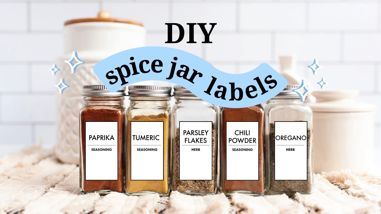DIY Custom Spice Jar Labels | Cricut Tutorial