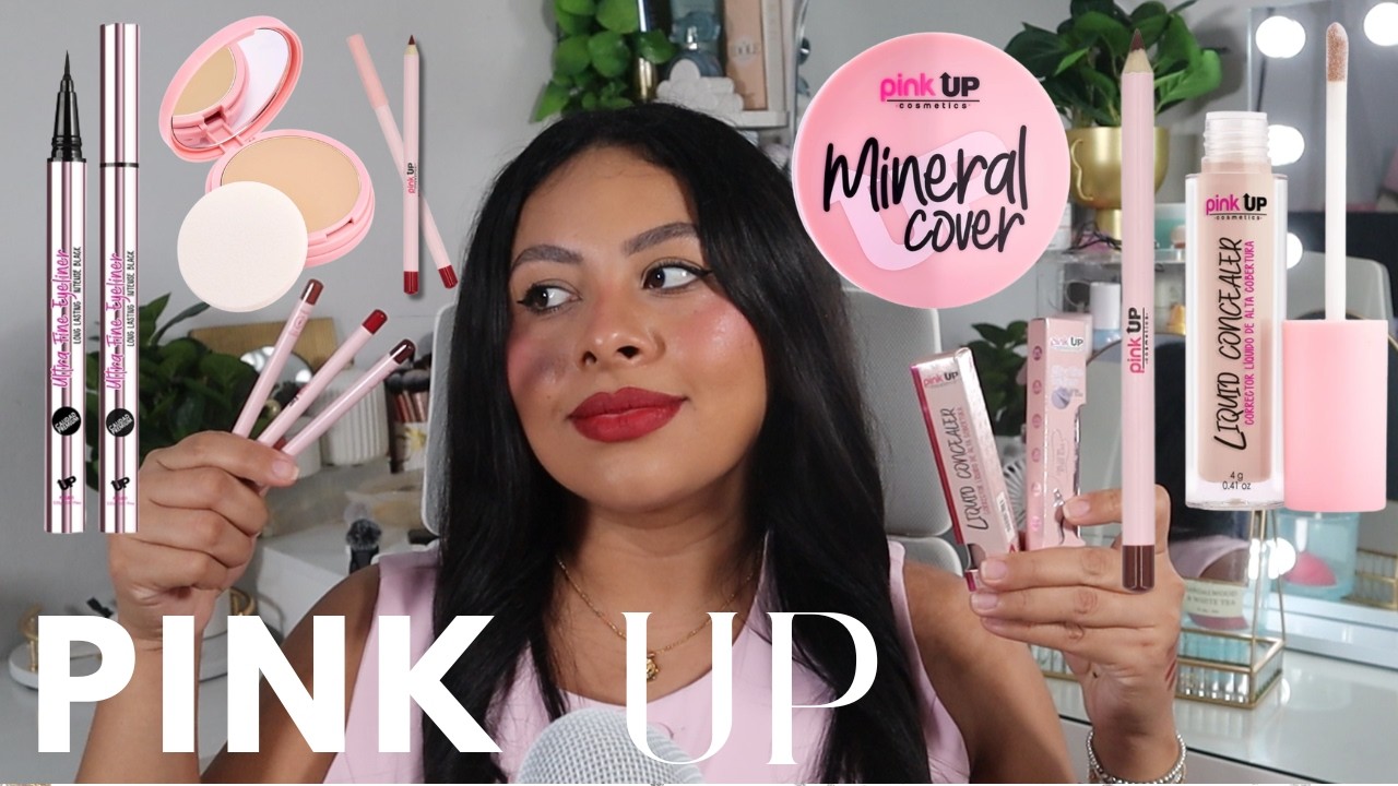 PINK UP: CORRECTOR ROSA, POLVO COMPRACTO TONO 300, DELINEADOR EN PLUMÓN Y DE LABIOS | HolaLizy 🦋