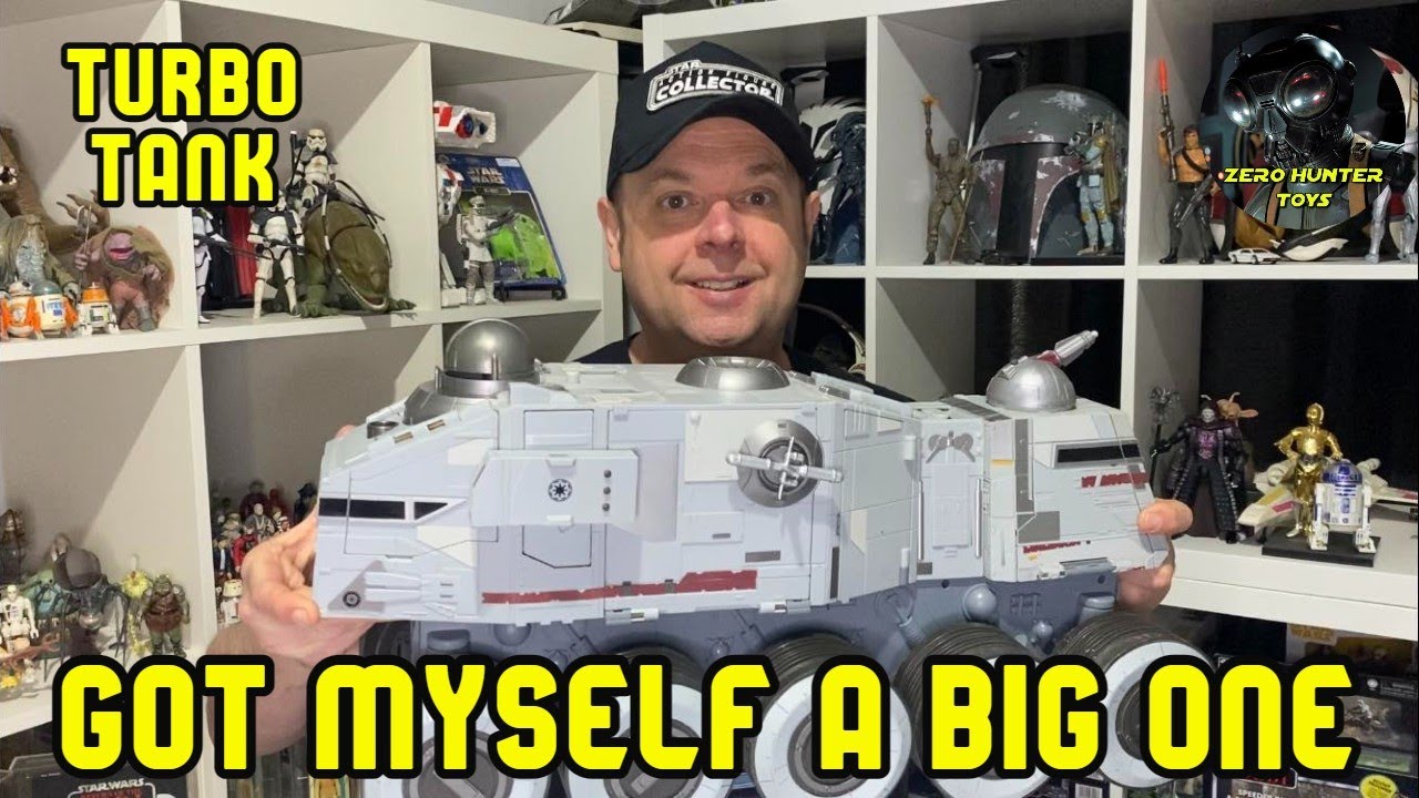 Star Wars 3.75 Scale Hasbro AT-TE and Turbo Tank The Clone Wars Vehicles Review