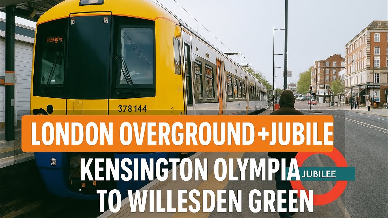 London Overground + Jubilee Line Journey: Kensington Olympia to Willesden Green.