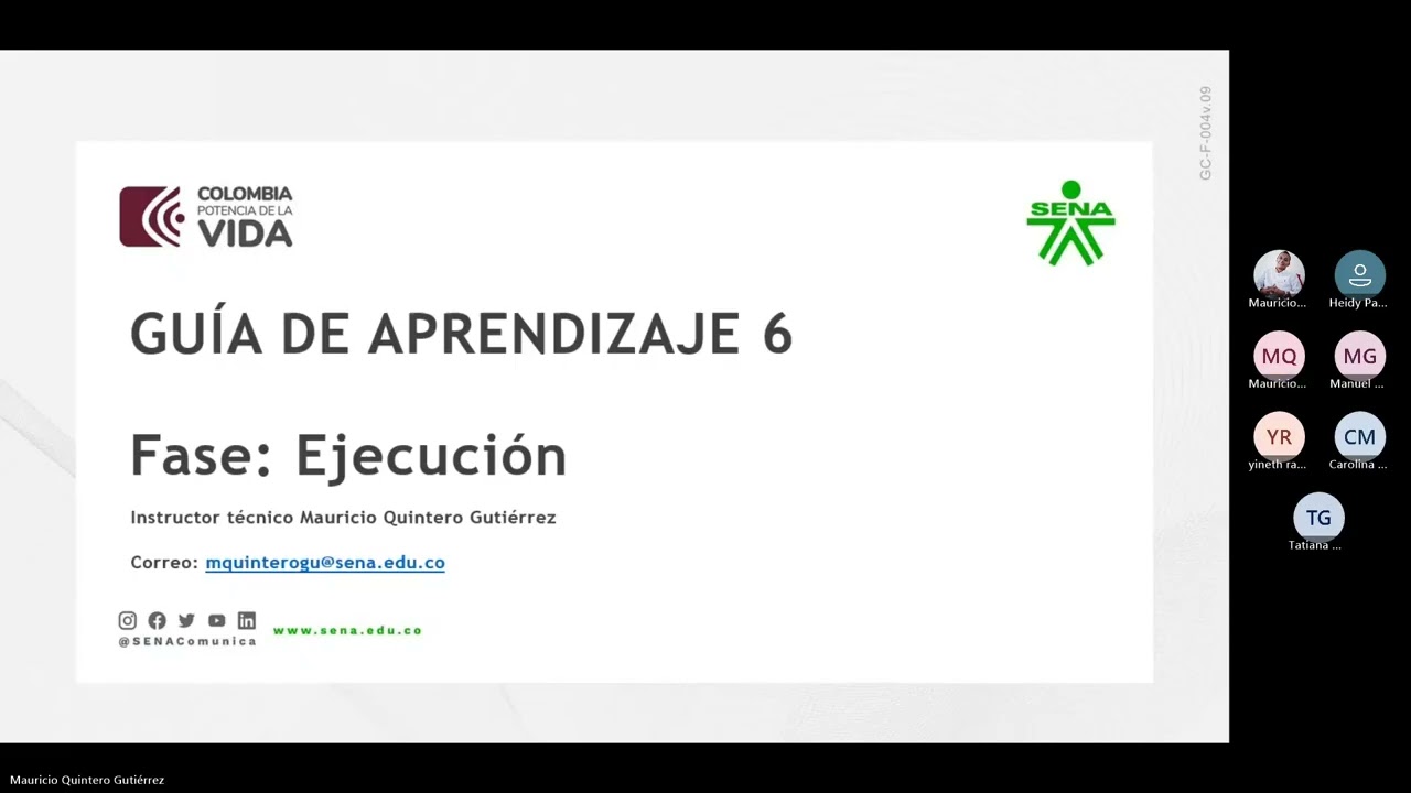 Invitación sesión en línea Documento técnicas de atención al cliente  GA6 210601020 AA1 EV02, 09 02