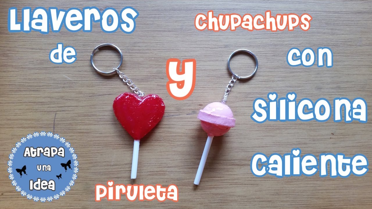 Llaveros de Piruleta y Chupachups con Silicona Caliente