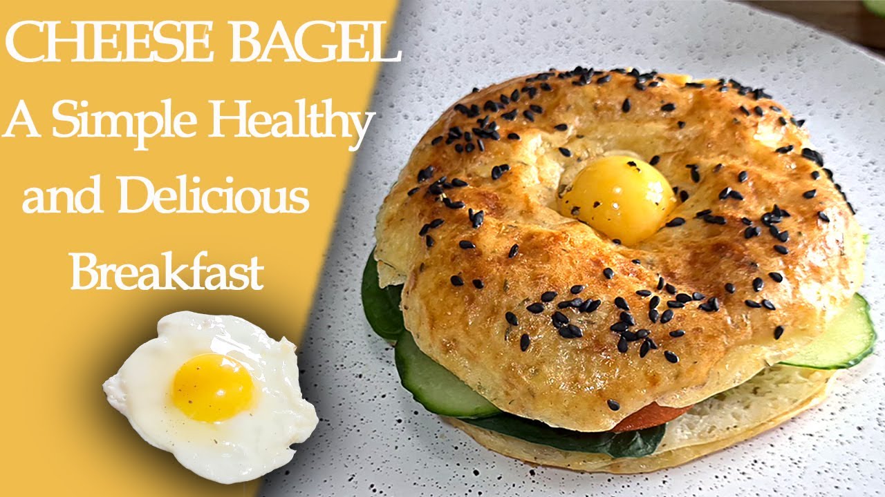 Рецепт вкусных сырных бейглов с яйцом и шпинатом! Вкусная здоровая еда!