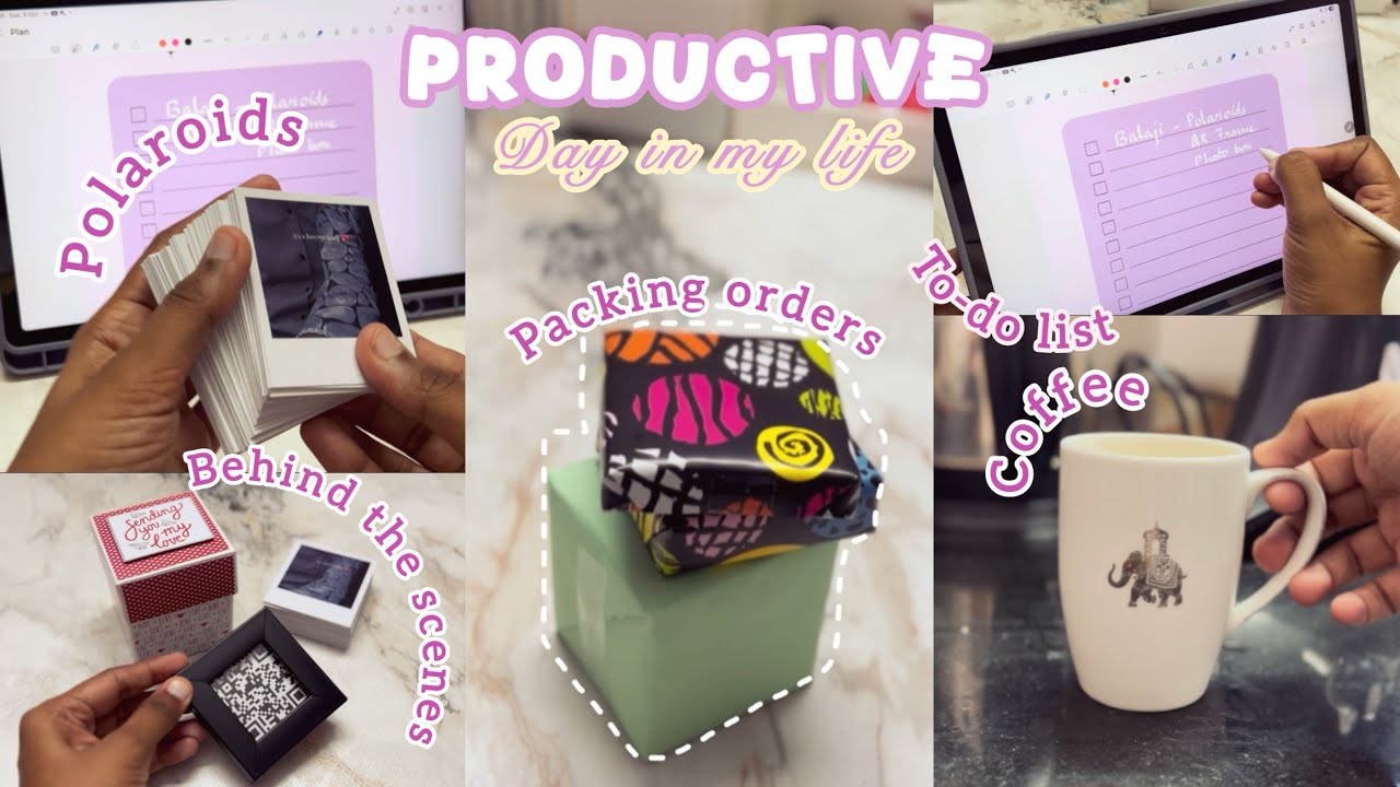 Productive Day in my life vlog|Aesthetic vlog|BTS|Packing orders|Life of Indian small business owner