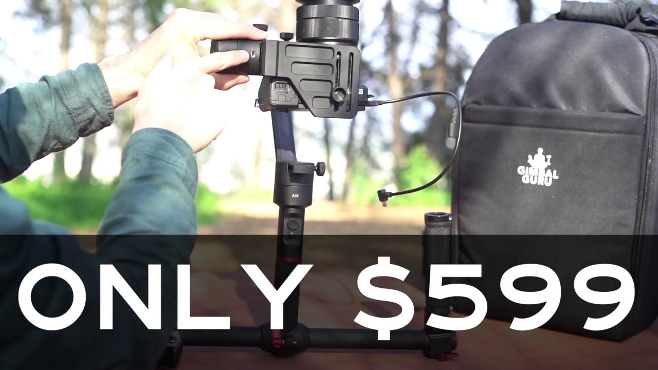 Introducing the Moza Air Camera Stabilizer with Stabilizer Support and Gimbal Bag