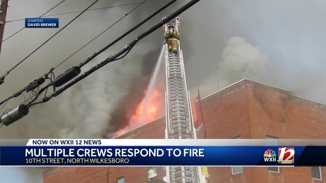 Watch: Updated N Wilkesboro fire