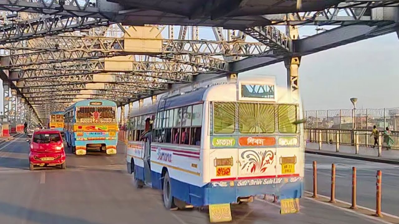 Amazing HOWRAH Bridge City Bus service in Kolkata city - Bus Ticket