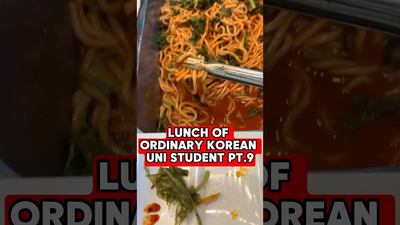 Lunch of Ordinary Korean Uni Student pt.9 