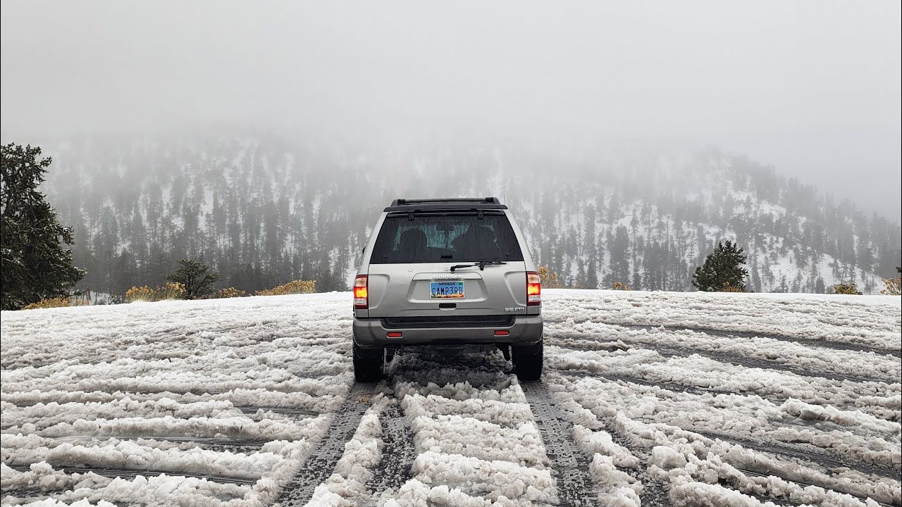A Snowy Day On The Mountain in my Nissan R50 Pathfinder 4X4