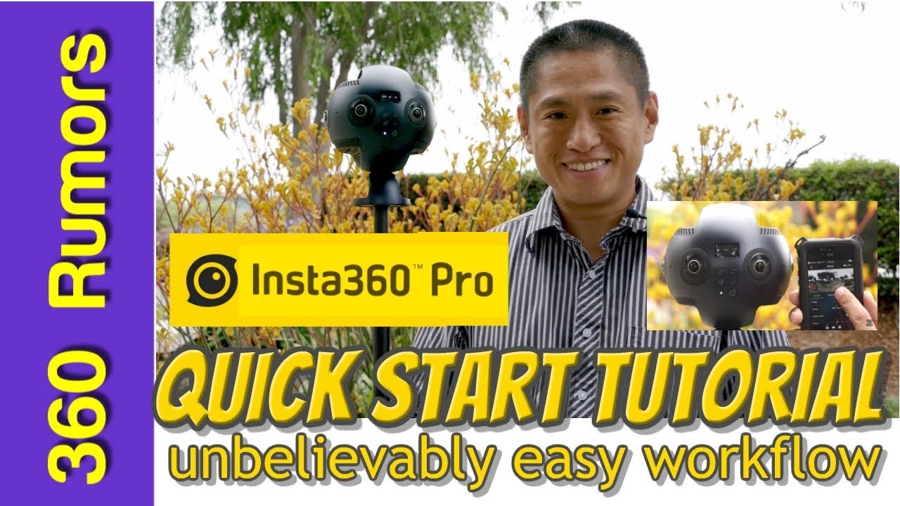 Insta360 Pro quick start guide / tutorial / workflow: it's unbelievably easy to shoot and stitch!