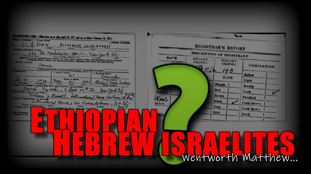 LECTURE:  We are the Ethiopian Hebrews says Rabbi Wentworth Matthew