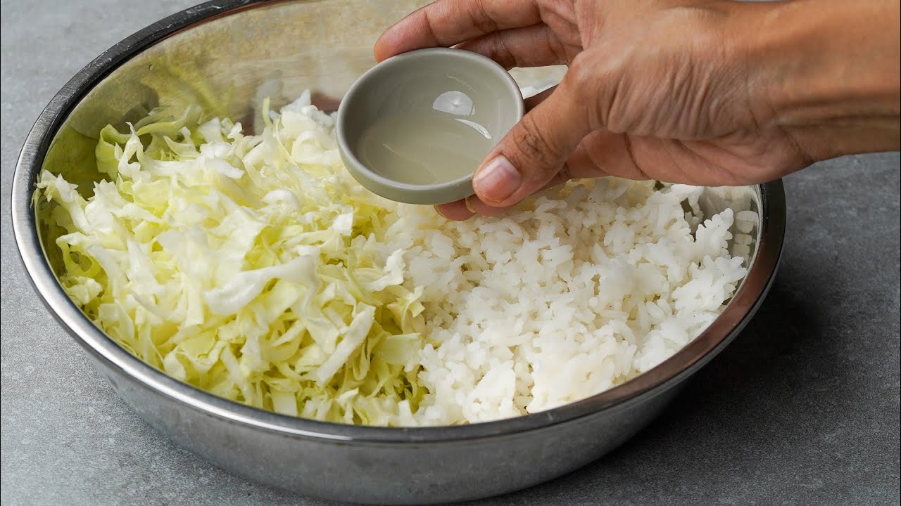 I Combined Leftover Rice With Cabbage & Make This Delicious Pakoda Recipe | Cabbage Rice Pakoda