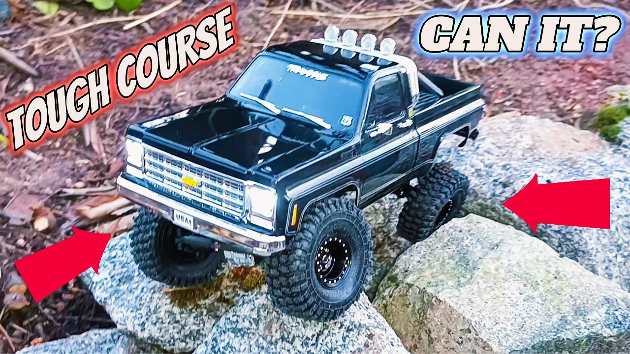 Can the Upgraded TRX-4M High Trail Beat My New Crawler Course? #rc #new #offroad #relaxing #calm