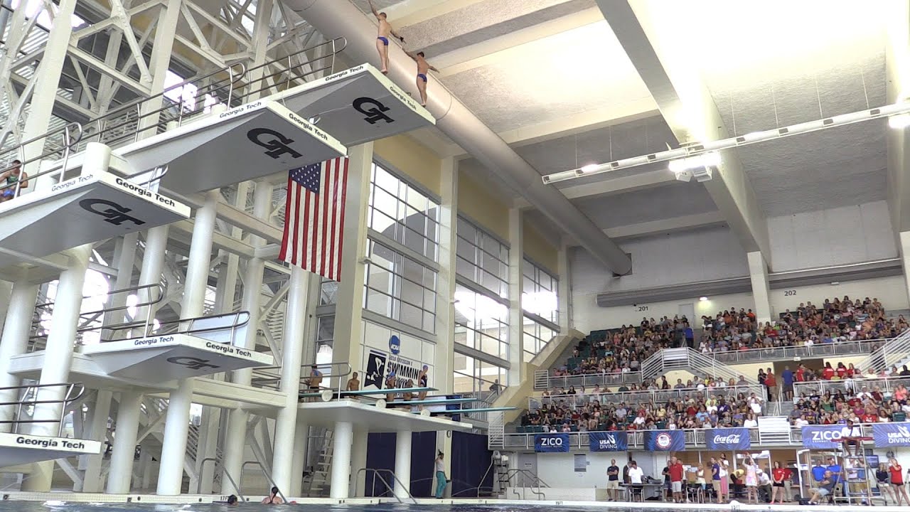 USA Olympic Diving Team Practices at Georgia Tech