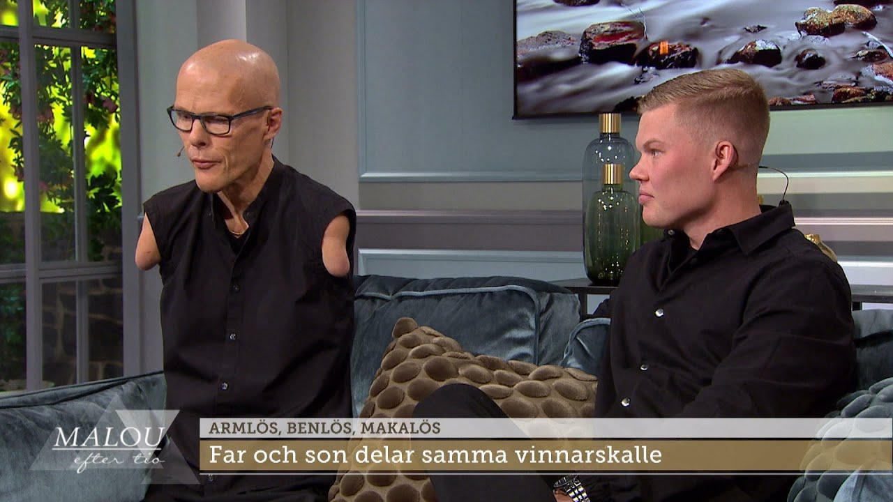 Mikael föddes utan armar och ben: ”Lär mig när jag misslyckas” - Malou Efter tio (TV4)