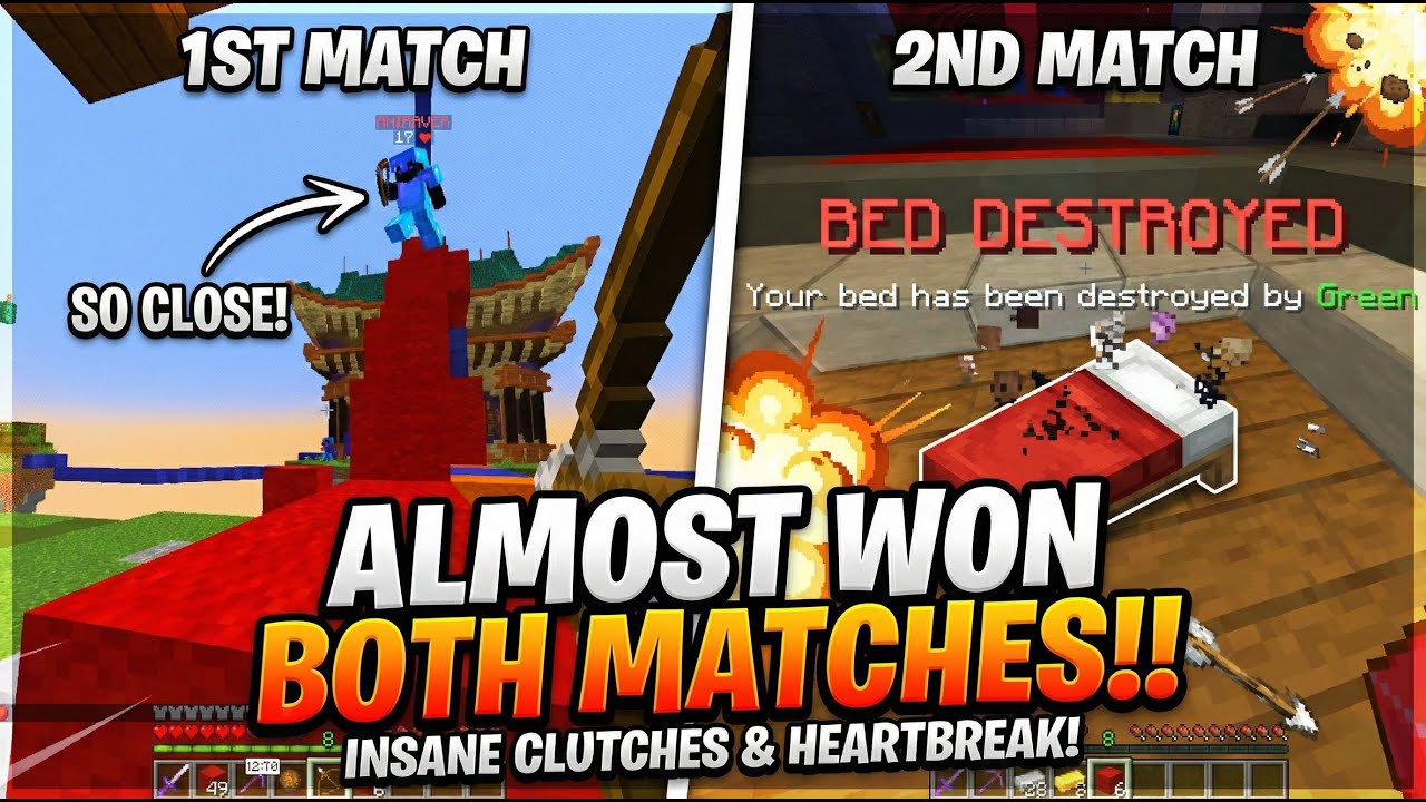 Almost won both the matches!!