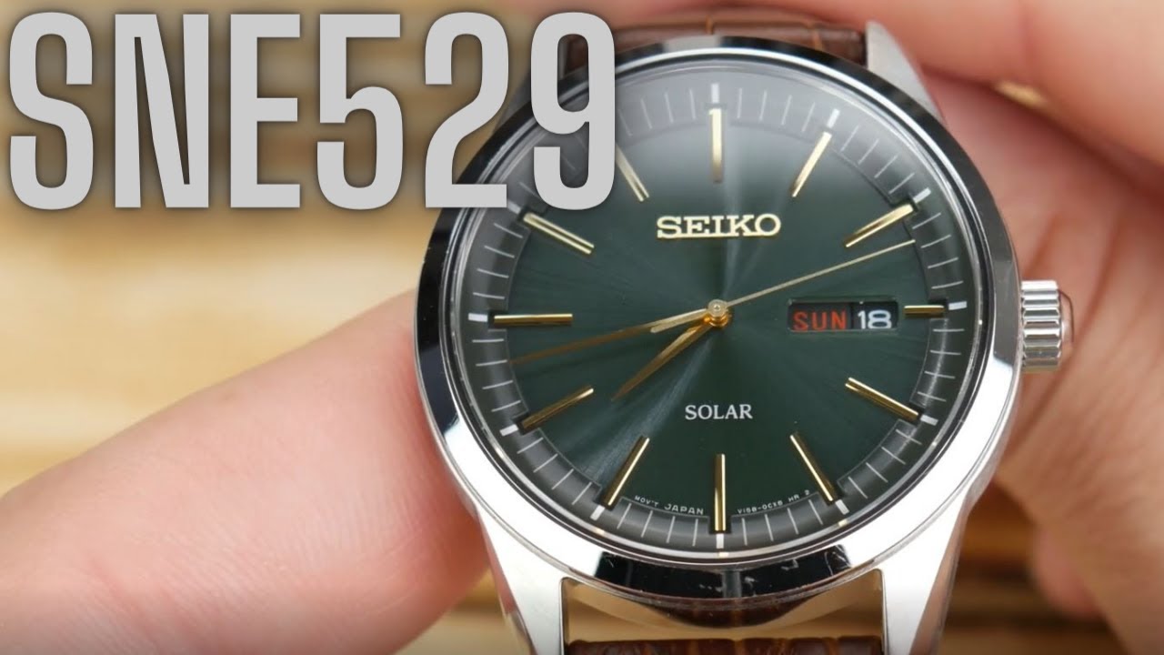 Seiko SNE529 — привлекательные повседневные солнечные часы до 150 долларов