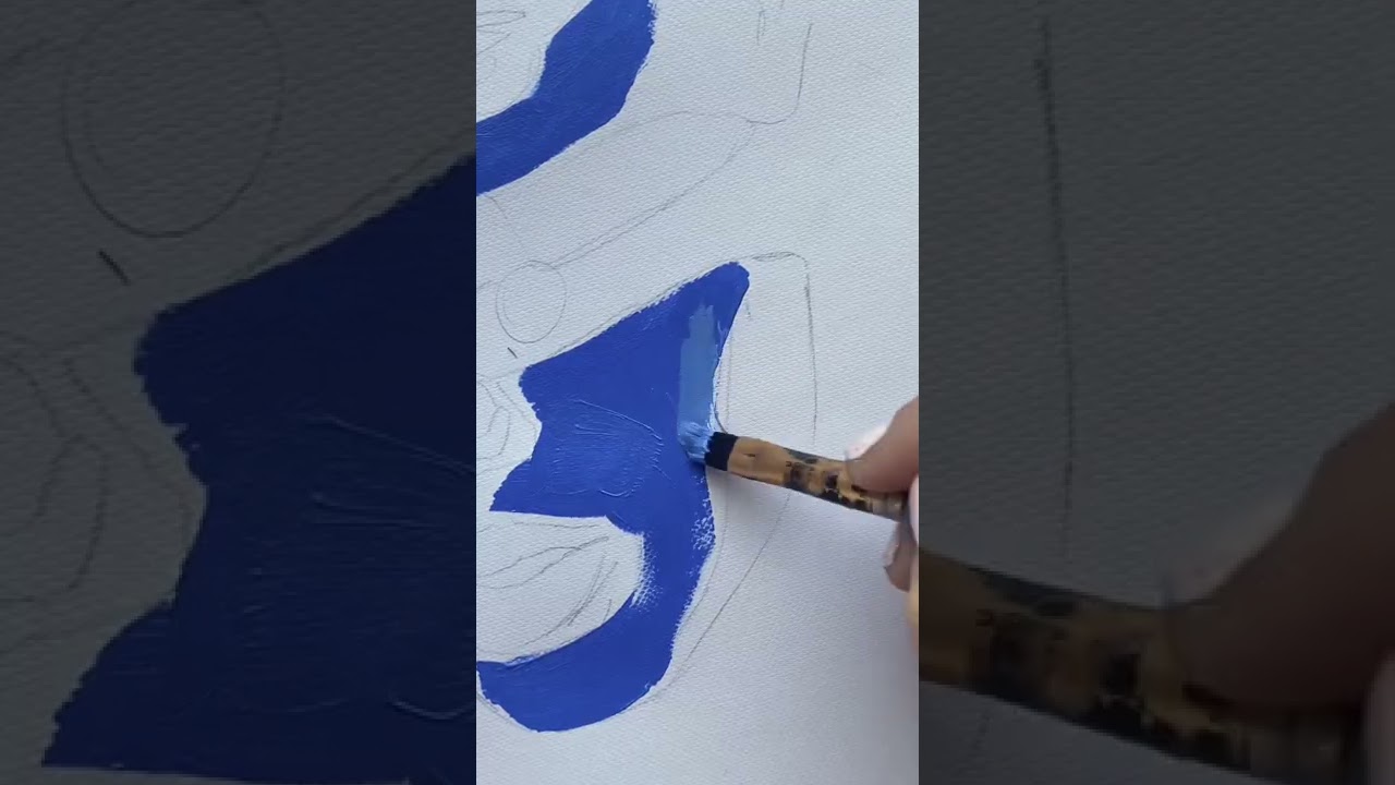 Painting in inverted colors 🎨😱 #art