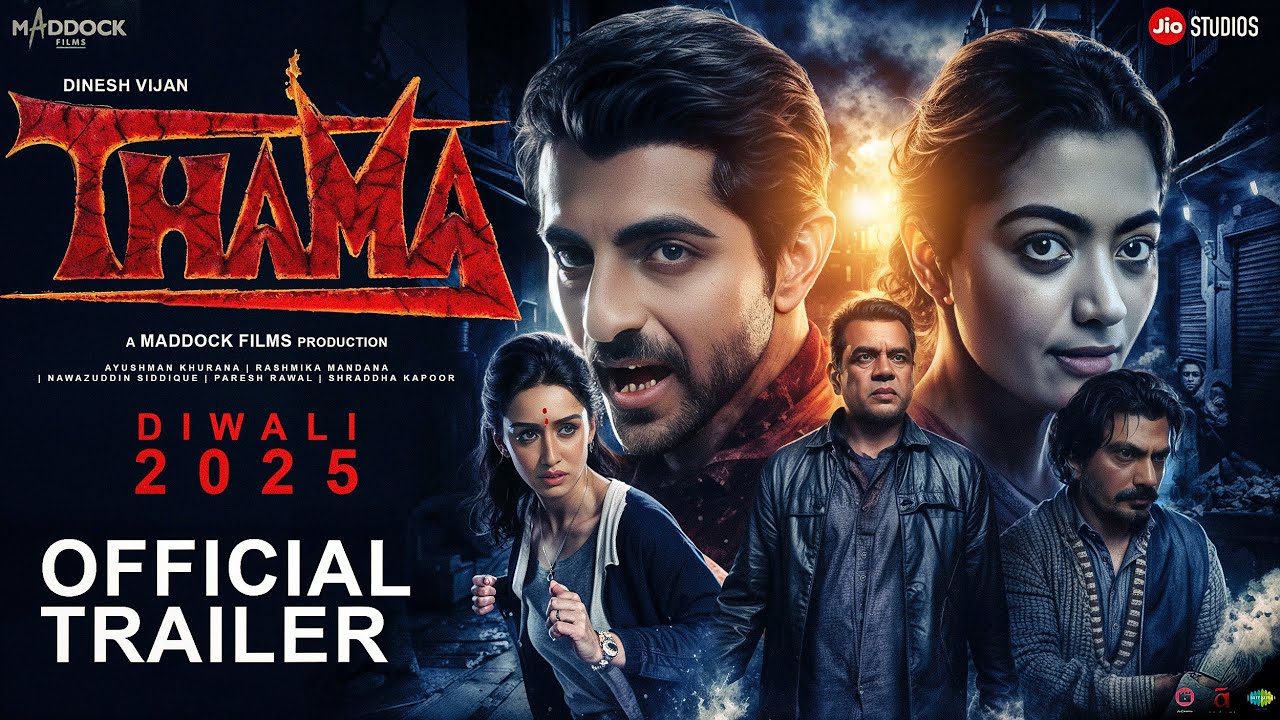 Thama | Official Trailer | Ayushmann Khurrana | Rashmika | Nawazuddin | Maddock Films | Concept