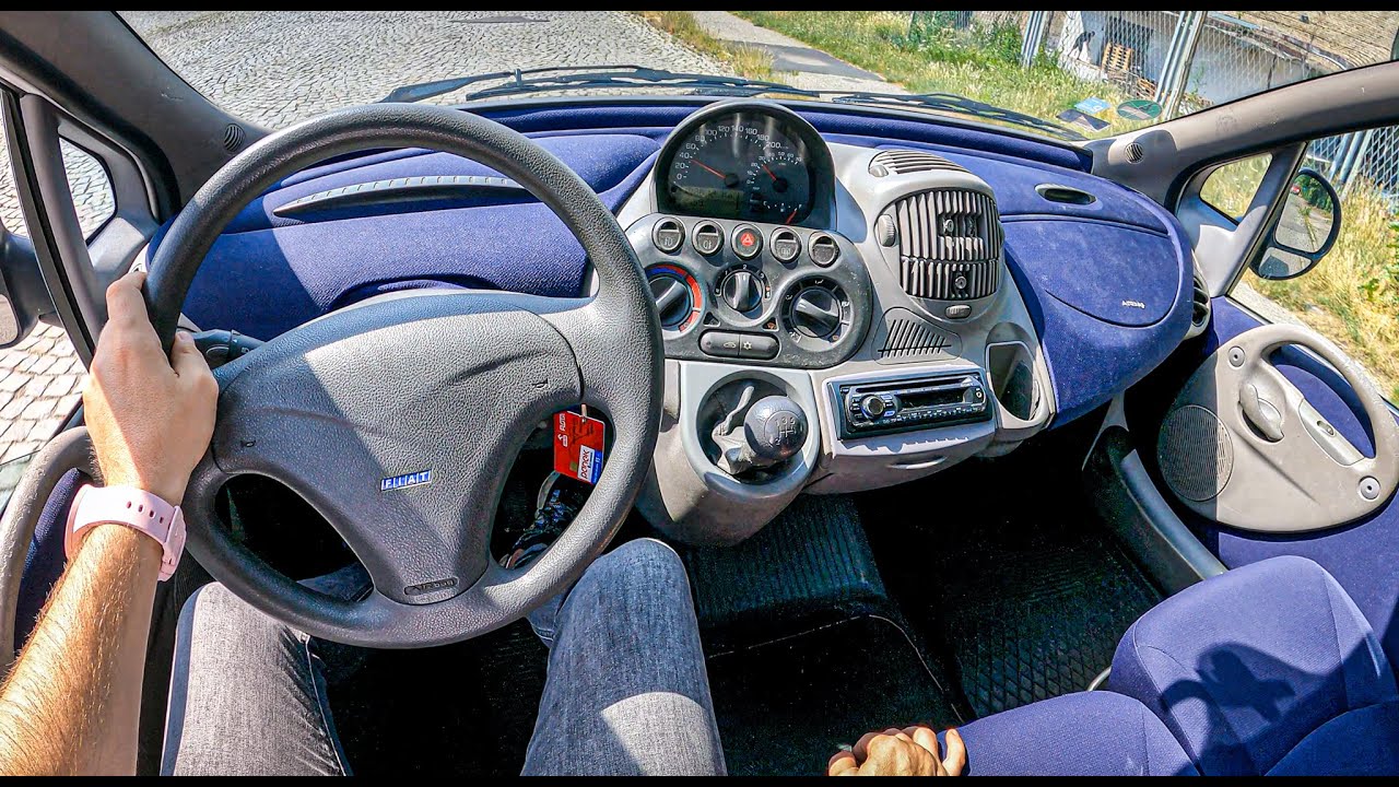 2002 Fiat Multipla I [1.6 103HP] |0-100| POV Test Drive #841 Joe Black