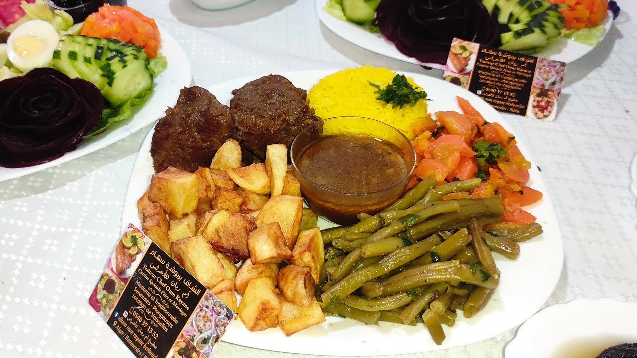 sauté de veau pour fêtes  صوتي لحم محمر الأعراس مع الخضارأرز ناجح حبة حبة