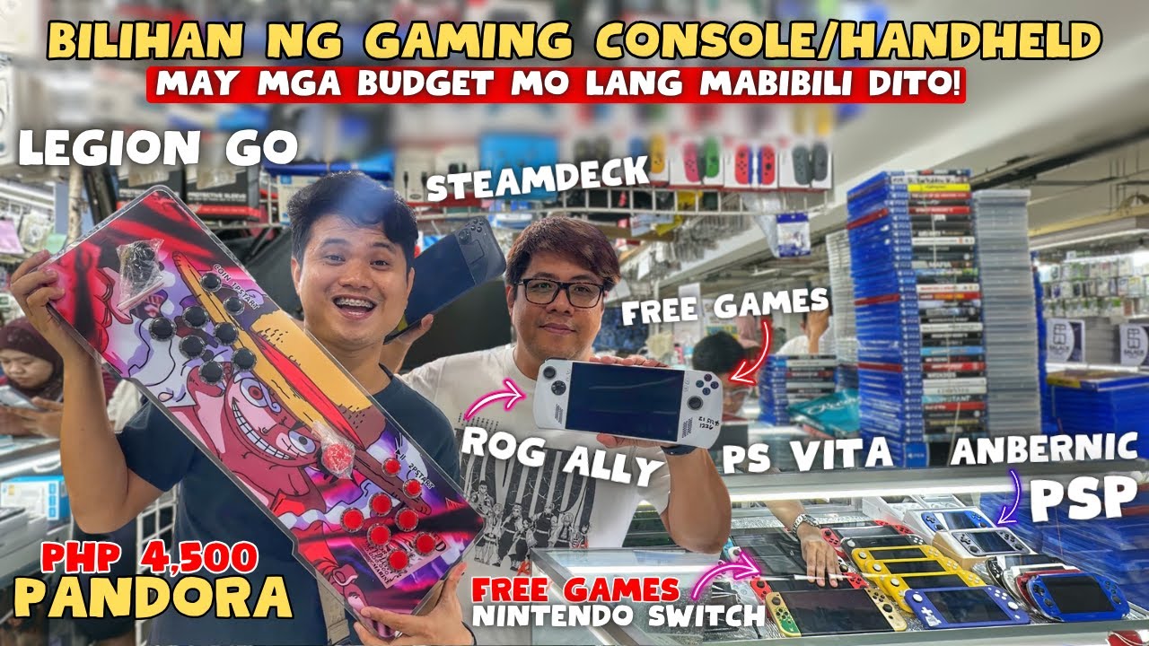 Mga Murang Gaming Console/Handheld, Nintendo Switch Anbernic, ROG Ally, Steamdeck, Legion Go and Psp
