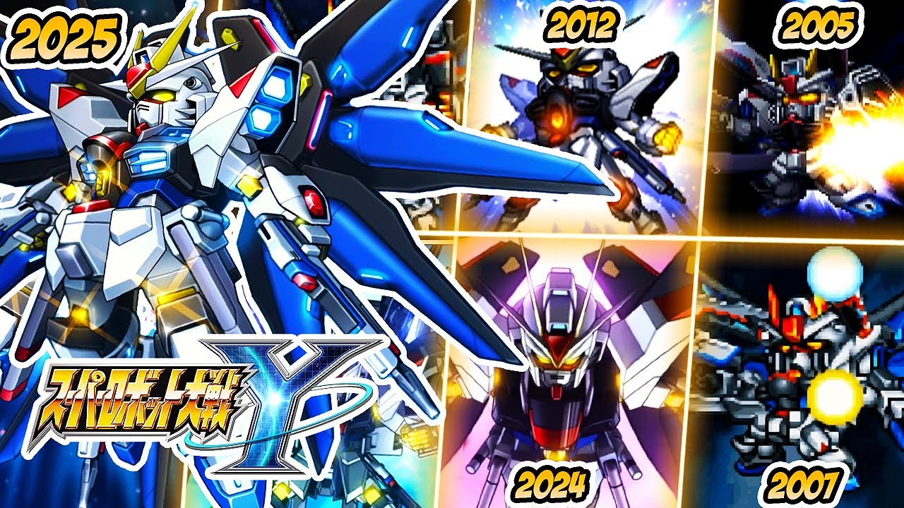 【スパロボY】ストライクフリーダム & フリーダムガンダム進化の軌跡【歴代スパロボ2025】| 第3次スパロボα ~ スパロボY | SRW FREEDOM Evolution