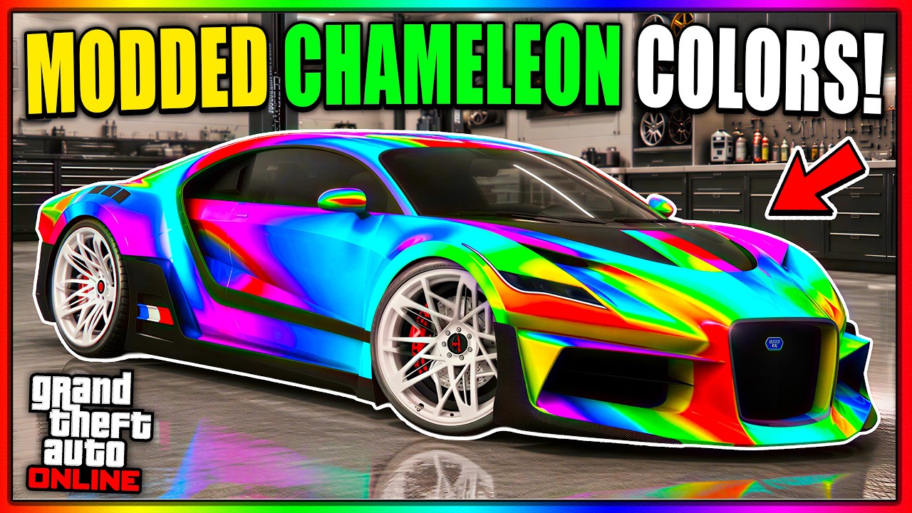 *EASY* CHAMELEON MODDED PAINTJOB ON ANY VEHICLE GTA 5 ONLINE! (Modded Crew Color Paintjob Tutorial)