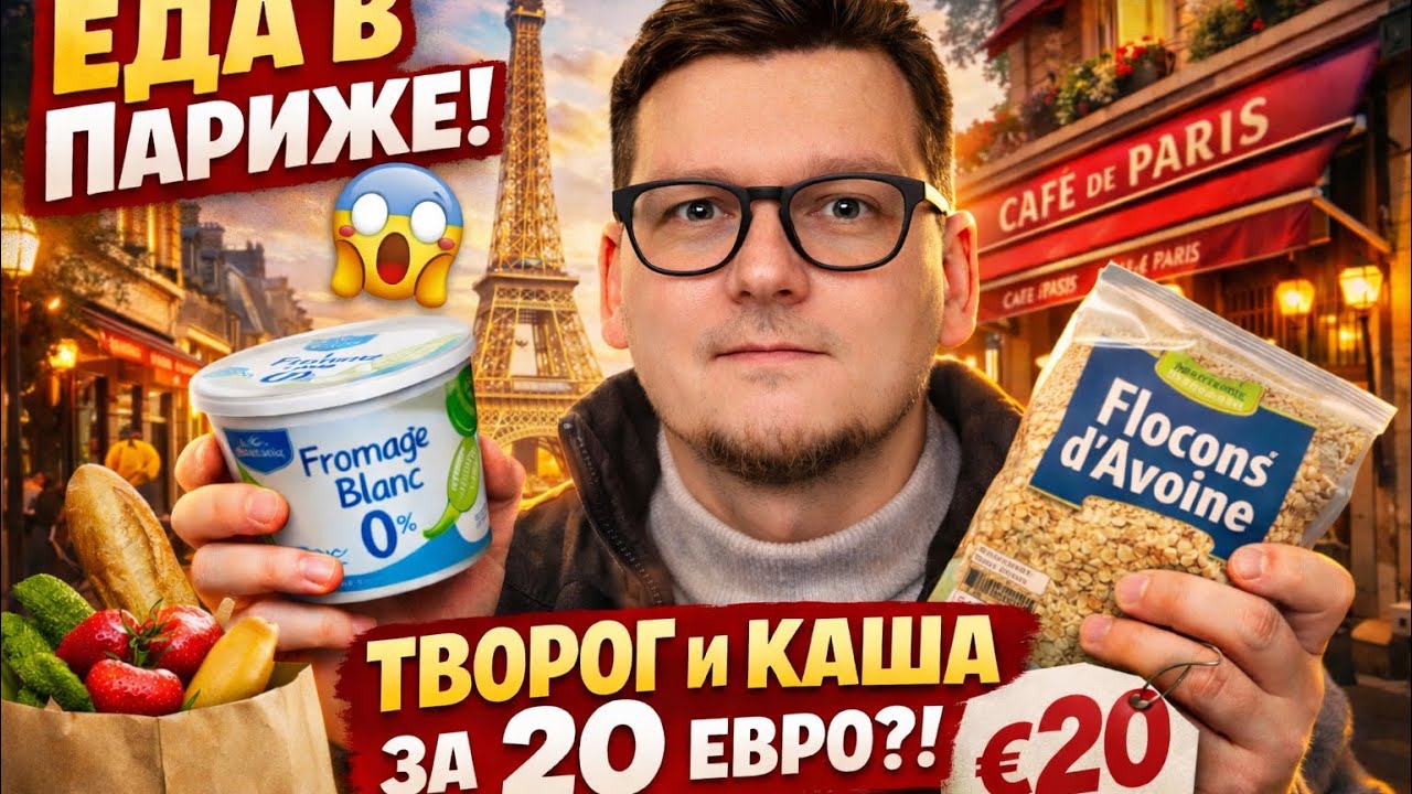 	Я ПРОСТО ХОТЕЛ ТВОРОГ… Париж меня удивил. Цены во Франции 2026 — это уже перебор