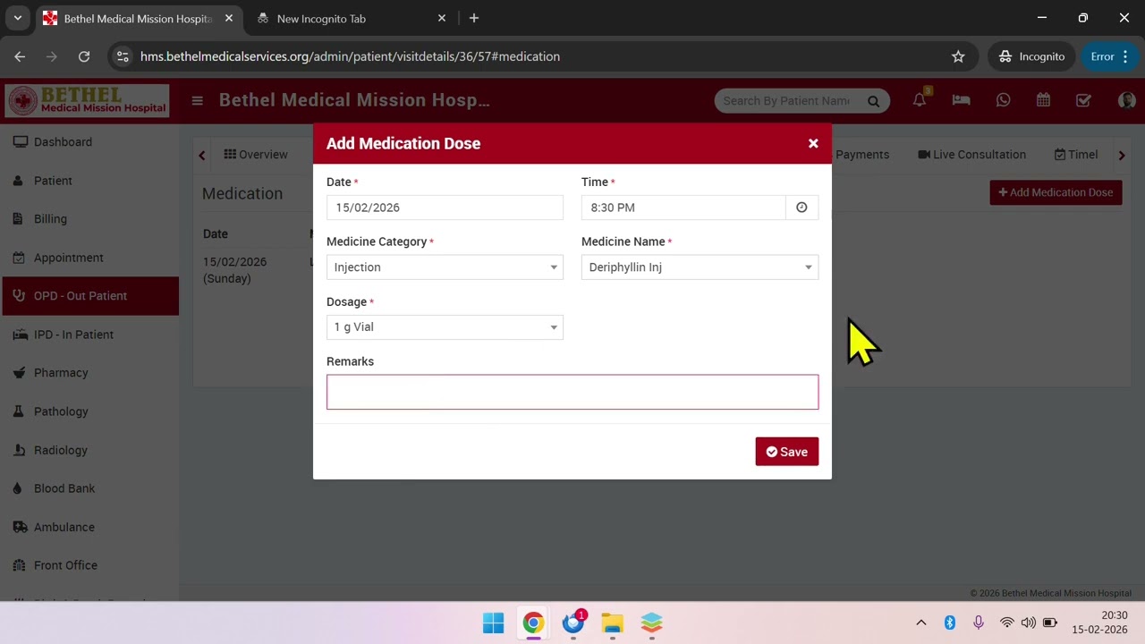 Part 4 Nursing Department - Hospital Management software User guide PTECH Asia