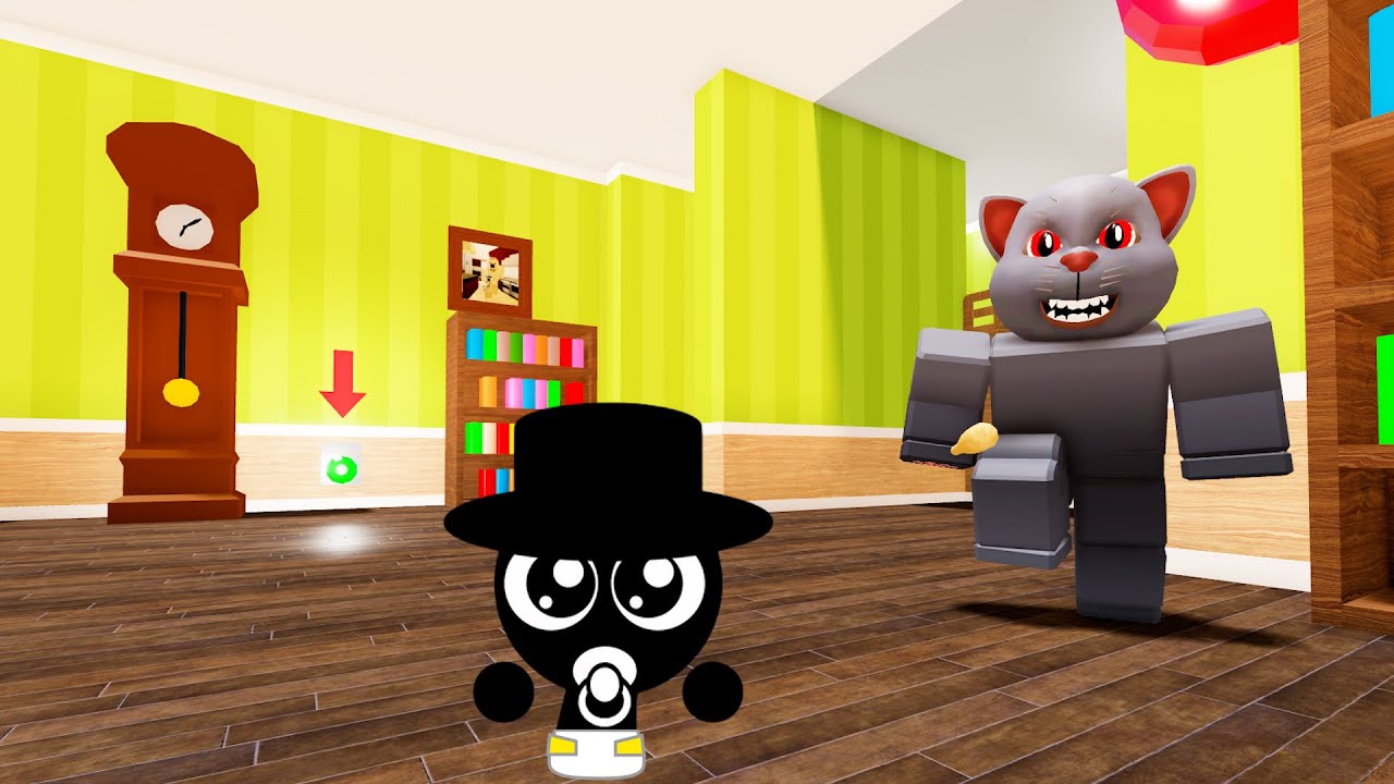 Sprunki Baby Black Played Escape Evil Dog House Obby in ROBLOX | Incredibox Sprunki