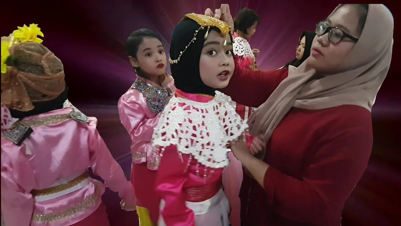 Drama Anak : Heboh Banget Persiapan Di Balik Panggung Sebelum Pentas Menari Anak TK