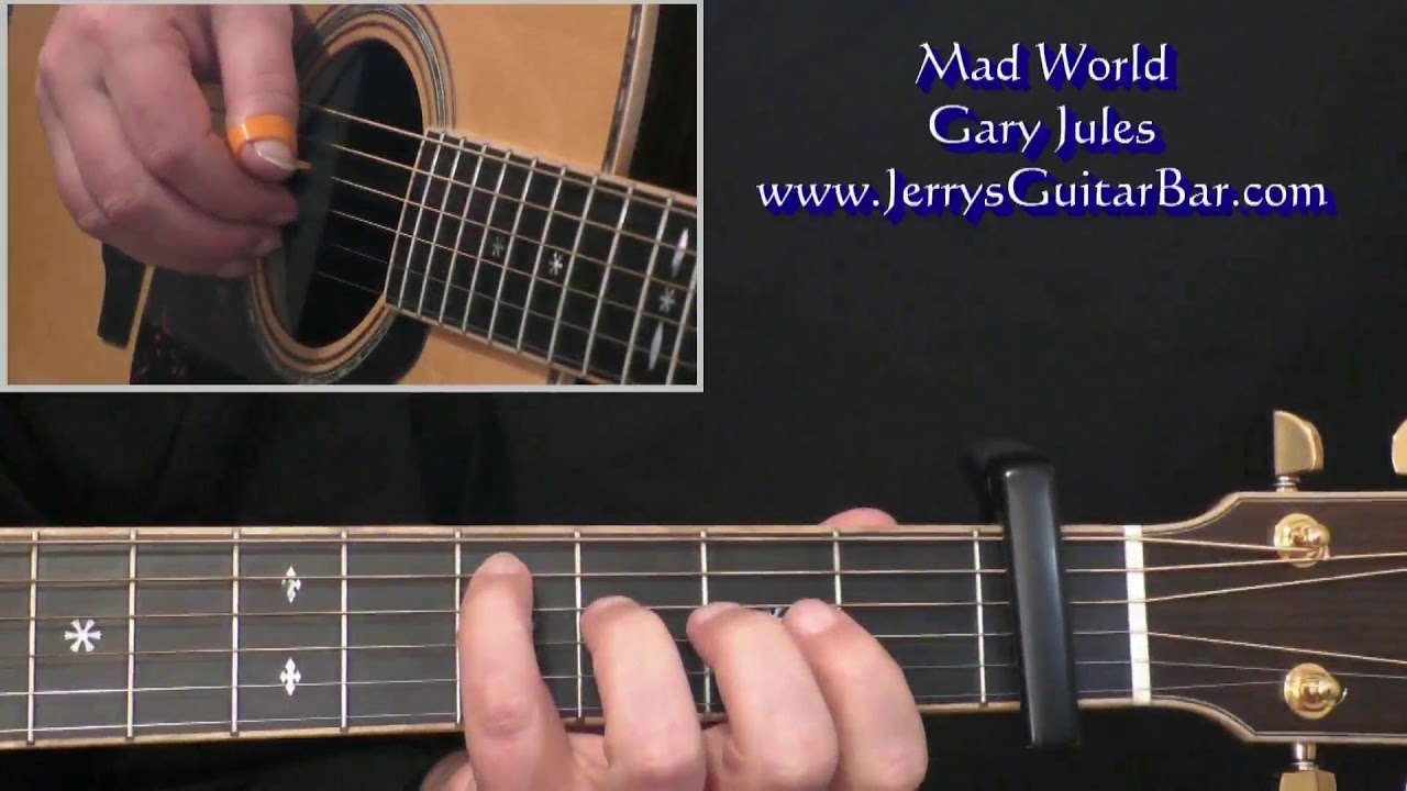 Gary Jules Mad World Intro Lesson (guitar not piano)