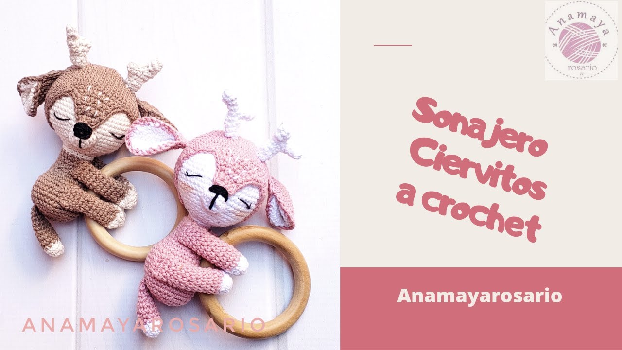 Como hacer SONAJERO a CROCHET CIERVO amigurumi Parte 1