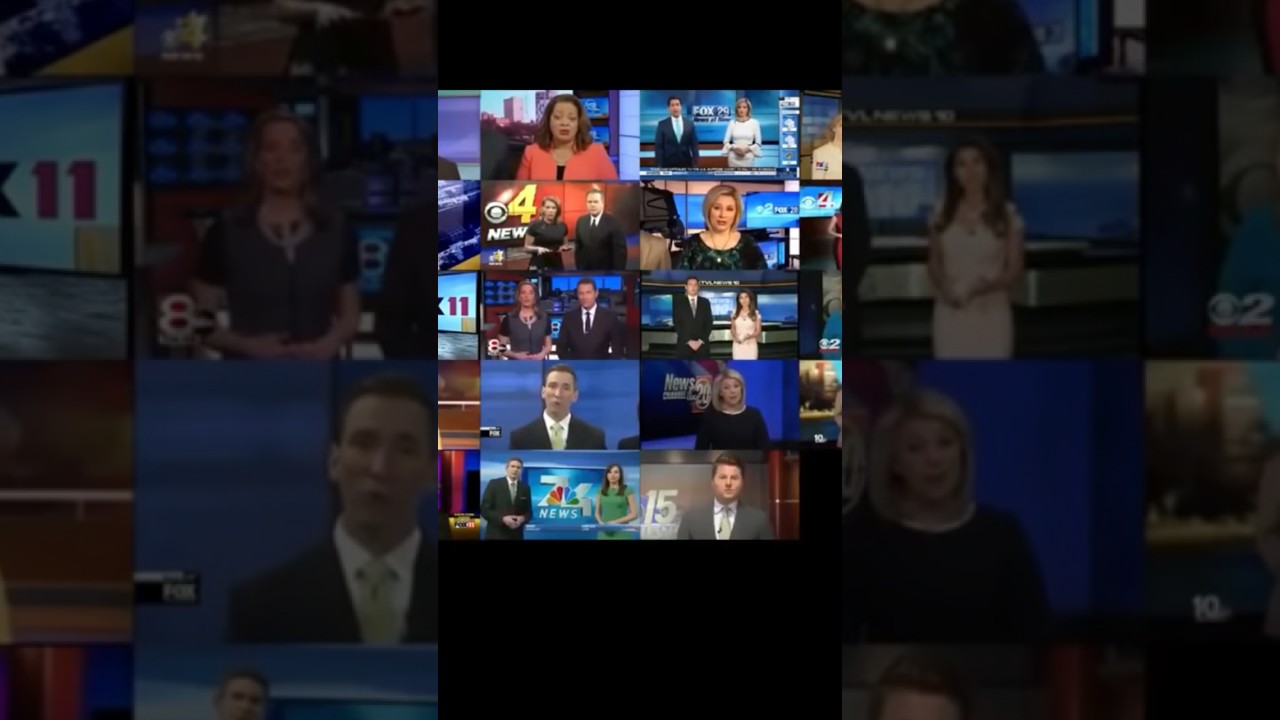 🤯 Media Montage of News Personnel Repeating Same Script 🔁 #WakeUp #TheNewsAI #thenews