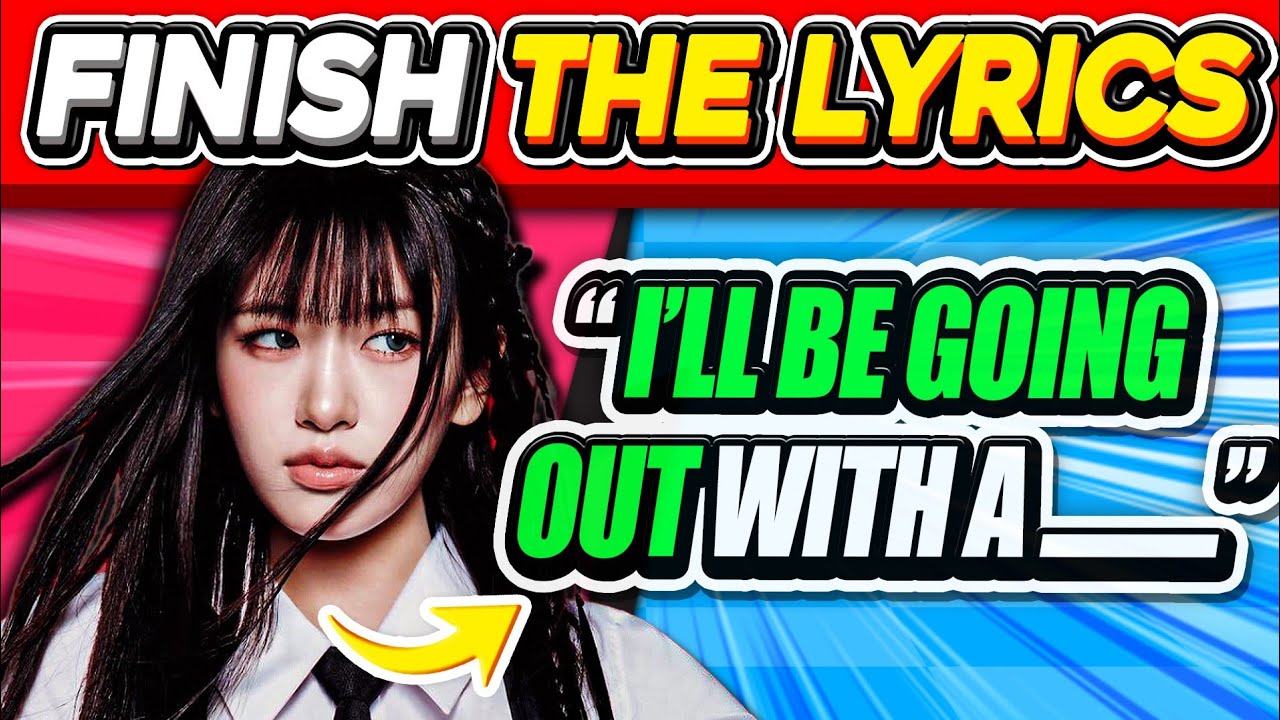 FINISH THE LYRICS 🔥 Kpop Songs 🎵⚡| KPOP QUIZ 2026🎮